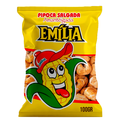 PIPOCA AMANTEIGADA EMILIA 10UND X 100G